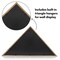 Americanflat Small Flag Display Case for Burial Flag - Fits Folded Flag - Elegant Military Flag Display Case - Plexiglass Cover - Triangle Hanging Hardware - Brown
